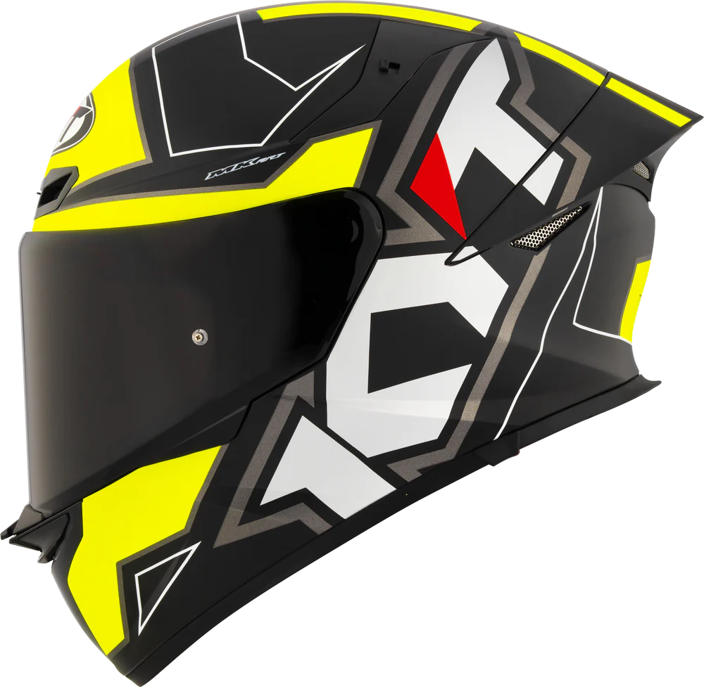 KYT TT Revo Electron Matt Black Yellow - Helmet