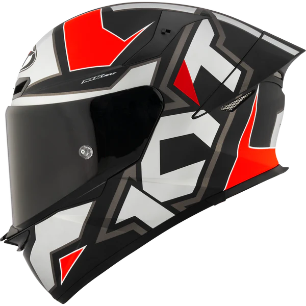 KYT TT Revo Electron Matt Grey Red - Helmet