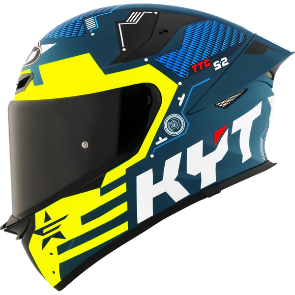 KYT TT Revo Fuselage Matt Yellow - Helmet (S)