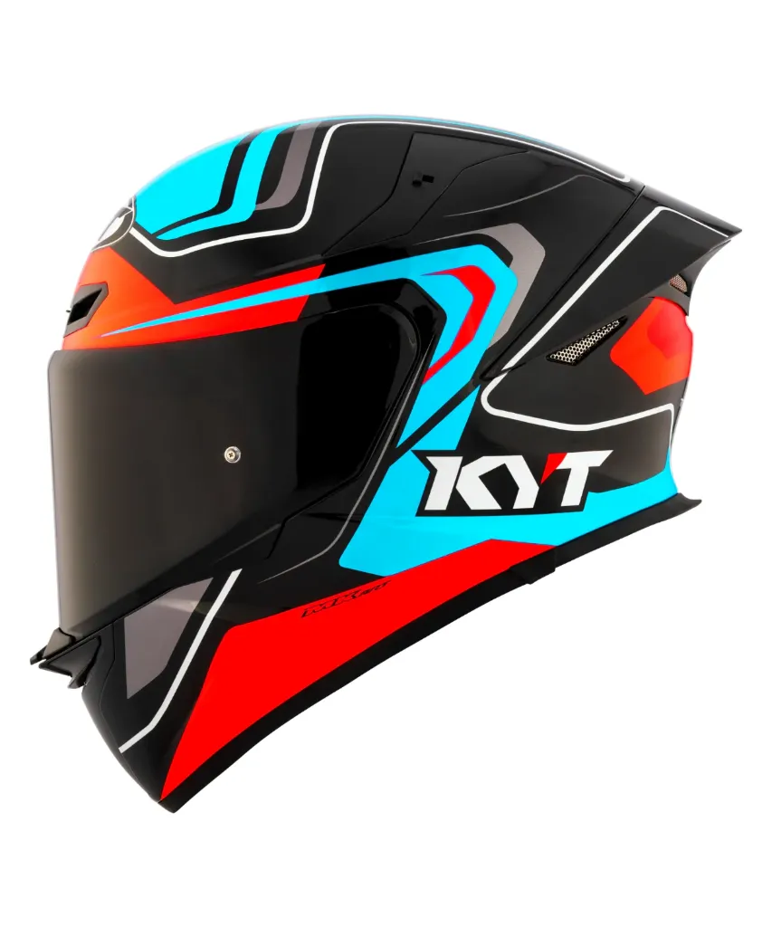 KYT TT Revo Overtech Black Fuxia - Helmet