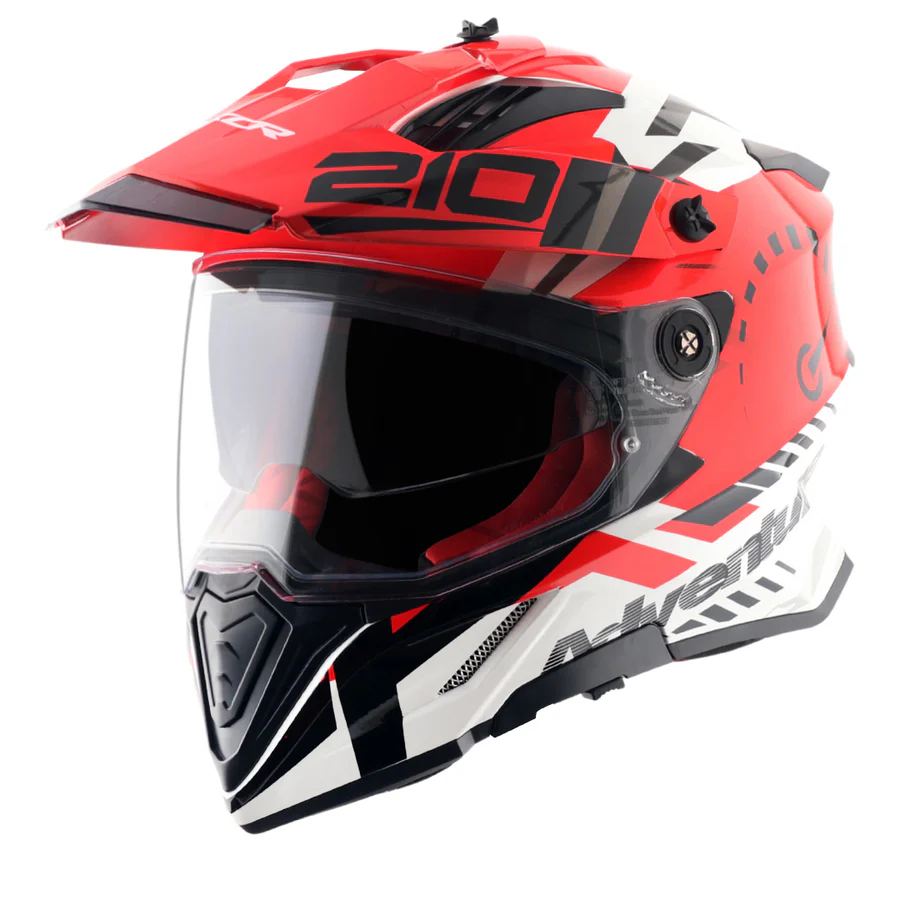 Axor X-Cross Speedometer Helmet WHITE RED